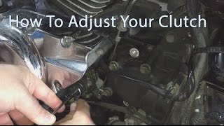 How To Do A Full Motorcycle Cluch Adjustment [upl. by Fugazy]