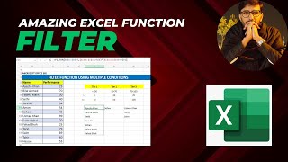 How to use Excel FILTER Function with Single amp Multiple Criterias 3 Examples exceltips [upl. by Hoxsie971]