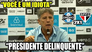 Renato Gaúcho se irritou na entrevista após Grêmio x São Paulo [upl. by Cirtap]