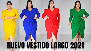 Nuevo vestido largo 2021 en 5 colores diferentes Shorts [upl. by Maxine234]