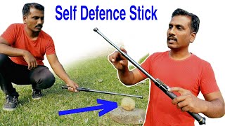 Self Defensive Stick  How To Use Self Defensive Stick  Best Self Defensive Gadgets HINDI [upl. by Hansiain]