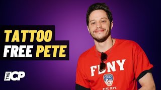 Pete Davidson Unveils New Look After Removing Iconic Tattoos  Entertainment News [upl. by Anyt118]