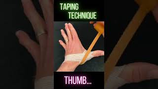 How to tape a thumb with wrist support [upl. by Aekan]