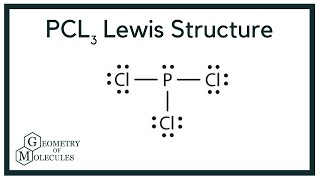 PCl3 Lewis Structure Phosphorus Trichloride [upl. by Ditter]