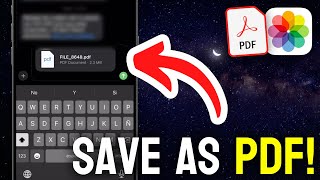 How to Save Photos as PDF on iPhone  Full Guide [upl. by Harlen]