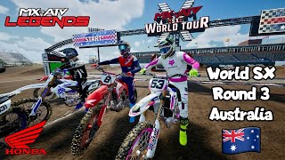 WSX RD 3 South Wales AUS Practice Race  TEAM HONDA HRC mxvsatv mxvsatvlegends dirtbike wsx [upl. by Intirb]