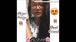 Mejor amiga no eres de mi sangre likee 😍  Lü Wolff 👭 Tik tok canción oficial [upl. by Oiligriv]