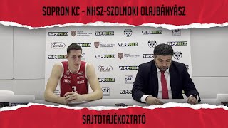 Sopron KC  NHSZSzolnoki Olajbányász sajtótájékoztató [upl. by Bucher]