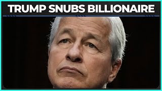 Trump Snubs Billionaire Banker Jamie Dimon [upl. by Artemisia571]