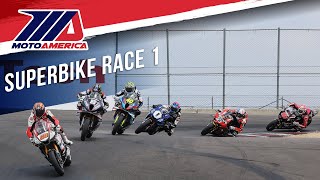 Steel Commander Superbike Race 1 at Laguna Seca 2024  FULL RACE  MotoAmerica [upl. by Marrilee]