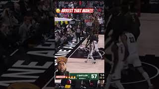 🔥🔥D1 Postercollegebasketball reaction division1 basketball dunk baylor poster hoops [upl. by Marlane619]