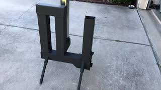 Gravity fed wood pellet rocket stove [upl. by Atwekk]