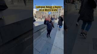 Ladronas Roban y Huyen en el Metro Gratis Ⓜ️💸 [upl. by Nirehtak]