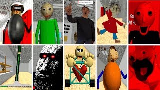 ALL CHARACTERS Baldis Basics in Education and Learning BETA [upl. by Ettenawtna]