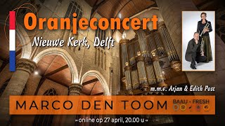 Oranjeconcert Marco den Toom mmv Arjan amp Edith Post [upl. by Gimble161]