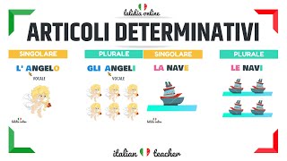 ARTICOLI DETERMINATIVI  easy exercises  Grammar  Italian for Beginners [upl. by Notyap]