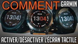 Comment gérer lécran tactile des montres Garmin [upl. by Morganica]