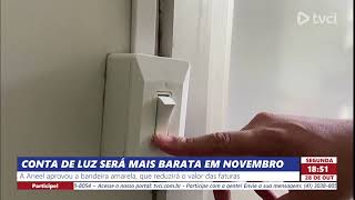 CONTA DE LUZ SERÁ MAIS BARATA EM NOVEMBRO [upl. by Bibi]