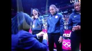 2012 Olympics US Womens Basketball Team Gold Medal Ceremony [upl. by Chloette]