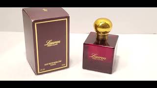 Vintage Lauren by Ralph Lauren Womens Perfume Spray 4oz Bottle Made in USA [upl. by Lazes780]