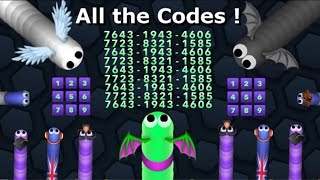 10 Slitherio CODES  ALL WORKING 20192020 [upl. by Hawken]