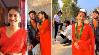 BEST OF ROMAN JOGI AND SUJATA KHAREL TIKTOK  CUTE COUPLES SLOW MO LADY RIDER  RUSTAM JOGI [upl. by Genovera]