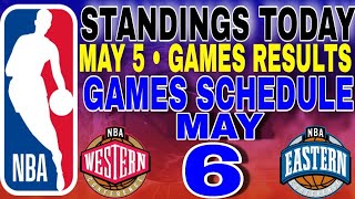 nba playoffs standings today may 5 2024  games results  games schedule may 6 2024 [upl. by Bridget536]