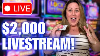 🔴How Much Can I Win With 2000 Las Vegas Slots 🎰 LIVESTREAM [upl. by Civ]