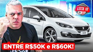 10 MELHORES CARROS entre 50 e 60 mil  Opções EXCELENTES sem DOR de CABEÇA [upl. by Nilrev229]