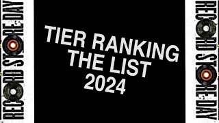 Record Store Day Tier Ranking the List 2024 [upl. by Morrell]