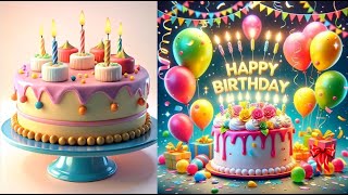 A Sweet Celebration Beautiful Cakes with Heartfelt Animations and Birthday Cheer [upl. by Hcelemile101]