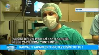 KAHVALTI YAPARKEN 3 PROTEZ DİŞİNİ YUTTU [upl. by Irap]