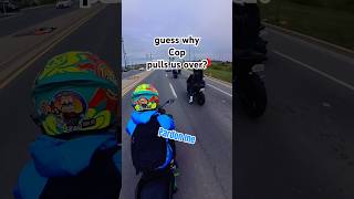 I knew he was gonna creep up behind us 💀👮‍♀️ StoopidRider bikerboy bikelife bikersvscops [upl. by Kelda]