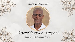 Thanksgiving Service For The Life Of Orrett Franklyn Campbell [upl. by Janeva963]