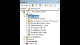 ArcGIS Creating file gdb and personal access mdb geodatabases Lesson1 [upl. by Enetsirhc]