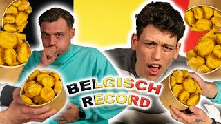 WIJ BREKEN HET BELGISH RECORD CHICKEN NUGGETS ETEN [upl. by Drandell372]