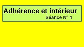 Part 4  Nombres réels topologie de IR adhérence intérieur voisinage ouvert fermé [upl. by Castra]