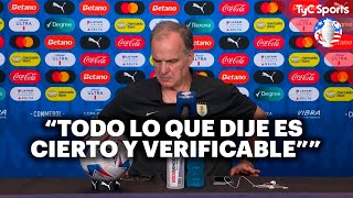 quotTODO LO QUE DIJE ES CIERTOquot  BIELSA LA VICTORIA DE URUGUAY Y SU ESCANDALOSA CONFERENCIA [upl. by Gnouhp51]