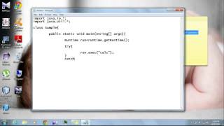 How to open Notepad and Calculator using Java Program [upl. by Riedel]