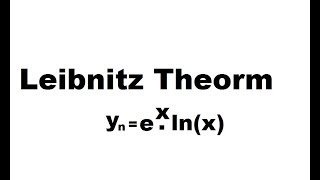 Leibnitz Theorm Solved Problem ex lnx [upl. by Aleehs]