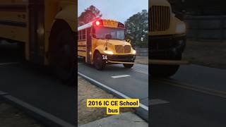 2016 IC CE School bus morning pickup icbus schoolbus [upl. by Nahgem212]