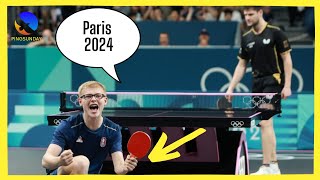 Felix Lebrun vs Dimitrij Ovtcharov  Paris Olympics 2024  The best match [upl. by Ydaf]