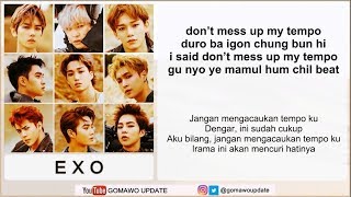 Easy Lyric EXO  TEMPO by GOMAWO Indo Sub [upl. by Martguerita]