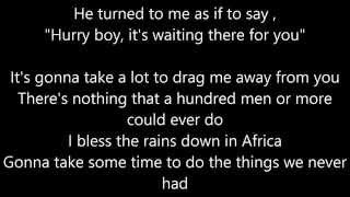 Toto  Africa LYRICS [upl. by Weinberg]