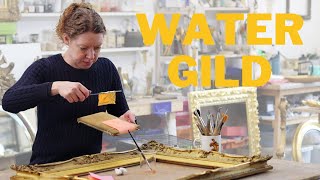 Water gilding for beginners [upl. by Ahsilahk]