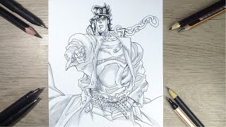 Como desenhar o Jotaro Kujo  Cómo dibujar El Jotaro [upl. by Lennor]