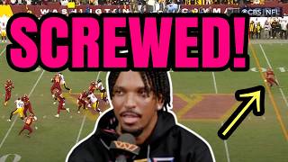 Jayden Daniels gets CHEATED 🤬  Commanders vs Steelers film study [upl. by Hayalat]