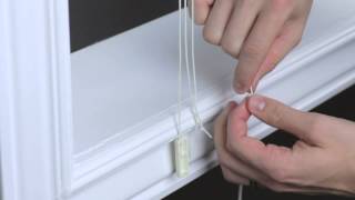 How to Install a Cord Condenser on a Horizontal Wood or Faux Wood Blind [upl. by Hercule]