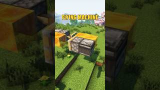 Flying Machine Minecraft Tutorial minecraft buildhacks minecraftguide minecraftshorts shorts [upl. by Kleeman]