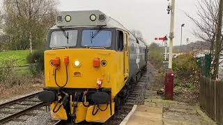 East Lancashire Railway DMU Winter Gala 2024 Class 50 Valiant Diesel Locomotive 50015 09112024 [upl. by Moureaux]